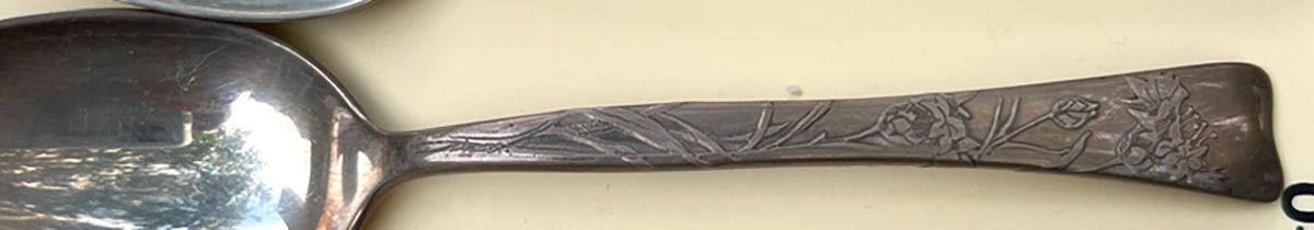 Lap-Over-Edge (Acid Etched) Teaspoon by Tiffany & CO SILVER-1