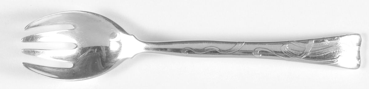 Lap-Over-Edge (Acid Etched) Ice Cream Fork by Tiffany & CO SILVER-1