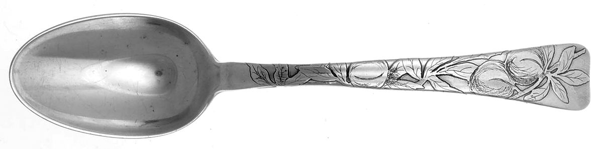Lap-Over-Edge (Acid Etched) Dessert/Oval Soup Spoon by Tiffany & CO SILVER-1