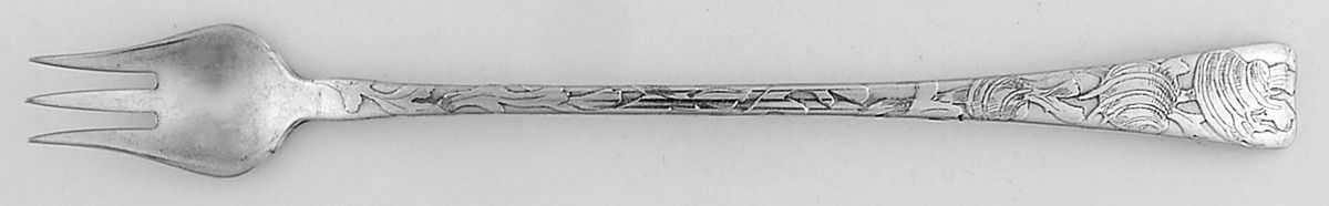 Lap-Over-Edge (Acid Etched) Oyster Fork by Tiffany & CO SILVER-1