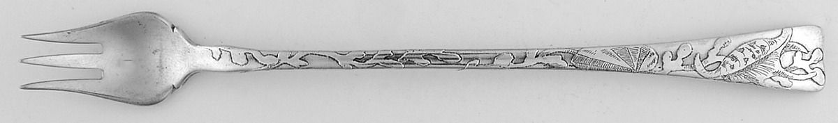 Lap-Over-Edge (Acid Etched) Oyster Fork by Tiffany & CO SILVER-1