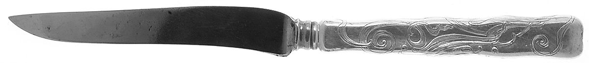 Lap-Over-Edge (Acid Etched) Small Steak Carving Knife with Stainless Blade by Tiffany & CO SILVER-1