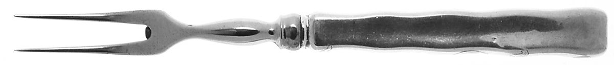 Lap-Over-Edge (Acid Etched) Small Steak Carving Fork with Stainless Prongs by Tiffany & CO SILVER-1