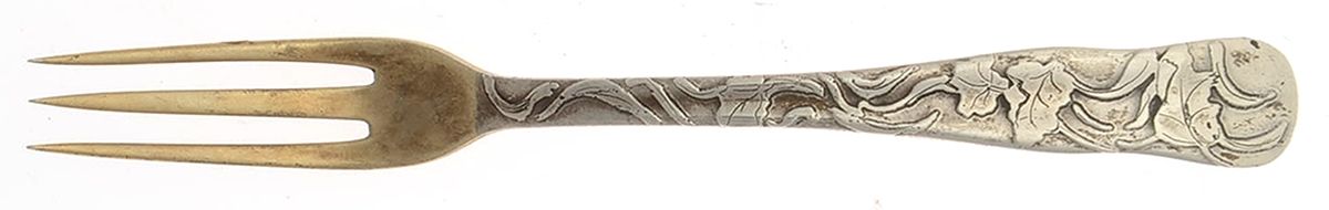 Lap-Over-Edge (Acid Etched) Strawberry Fork by Tiffany & CO SILVER-1