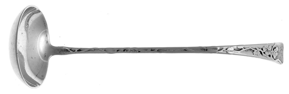 Lap-Over-Edge (Acid Etched) Solid Piece Cream Ladle by Tiffany & CO SILVER-1