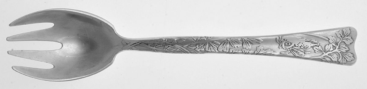 Lap-Over-Edge (Acid Etched) Ice Cream Fork by Tiffany & CO SILVER-1