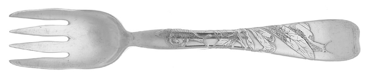 Lap-Over-Edge (Acid Etched) Individual Solid Fish Fork by Tiffany & CO SILVER-1