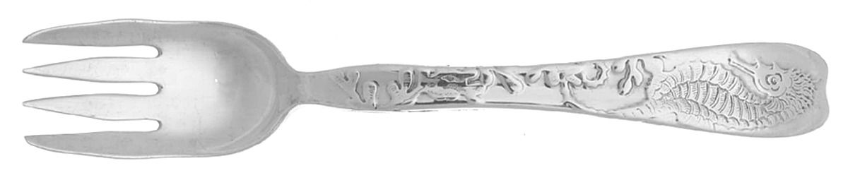 Lap-Over-Edge (Acid Etched) Individual Solid Fish Fork by Tiffany & CO SILVER-1