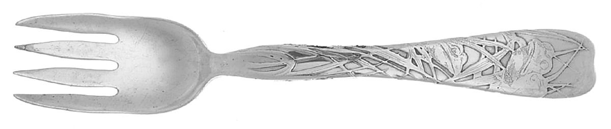 Lap-Over-Edge (Acid Etched) Individual Solid Fish Fork by Tiffany & CO SILVER-1