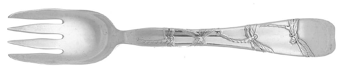 Lap-Over-Edge (Acid Etched) Individual Solid Fish Fork by Tiffany & CO SILVER-1