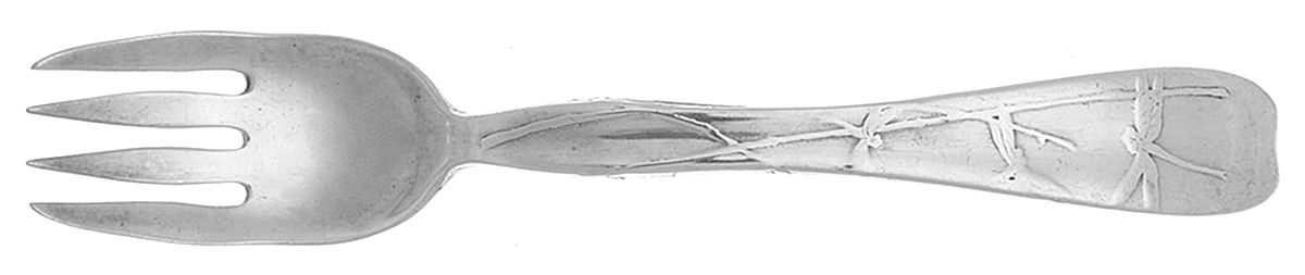 Lap-Over-Edge (Acid Etched) Individual Solid Fish Fork by Tiffany & CO SILVER-1