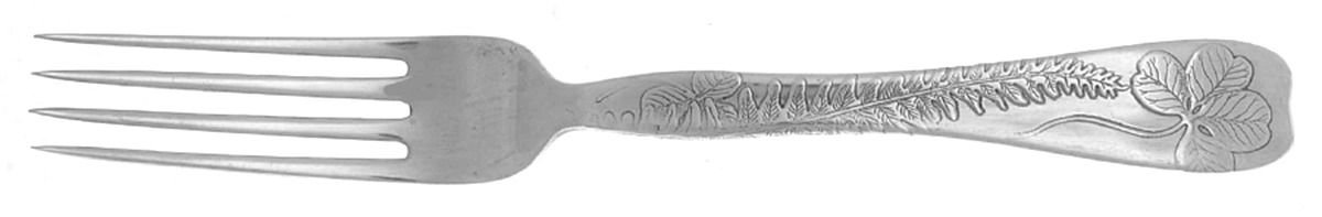 Lap-Over-Edge (Acid Etched) Solid Piece Dessert Luncheon Fork by Tiffany & CO SILVER-1