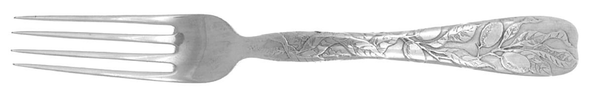 Lap-Over-Edge (Acid Etched) Solid Piece Dessert Luncheon Fork by Tiffany & CO SILVER-1