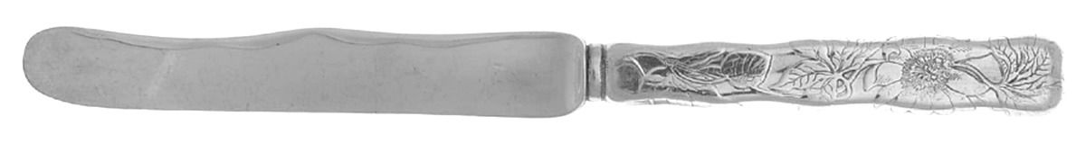 Lap-Over-Edge (Acid Etched) Hollow Handle Sterling Blade Tea Dessert Knife by Tiffany & CO SILVER-1