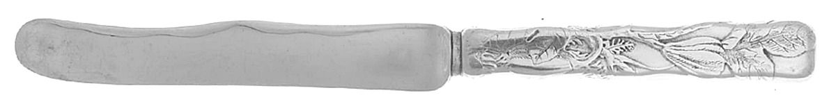 Lap-Over-Edge (Acid Etched) Dessert/Tea Knife Hollow Handle Sterling Blade by Tiffany & CO SILVER-1