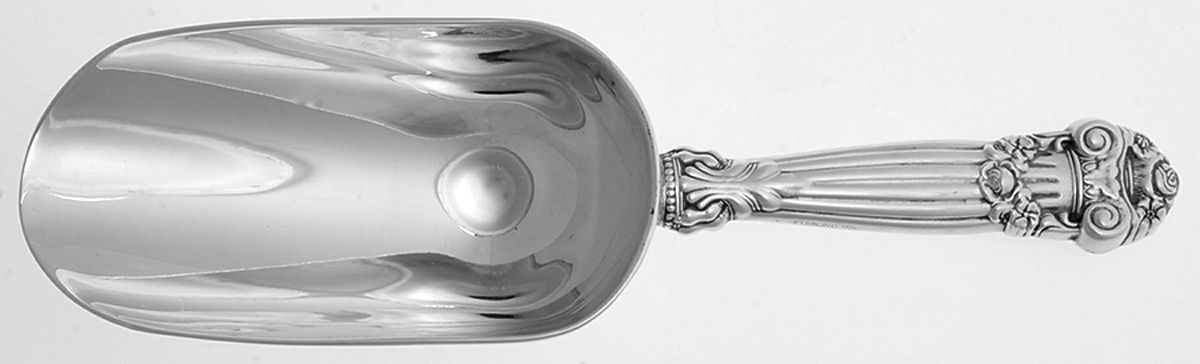 Georgian (Sterling, Newer) Ice Scoop with Silverplate Bowl by Towle Silver-1