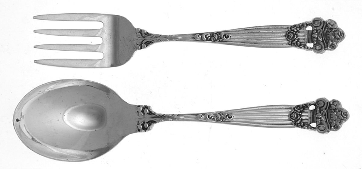Georgian (Sterling, Newer) 2 Pc Baby Set (BF, BS) by Towle Silver-1
