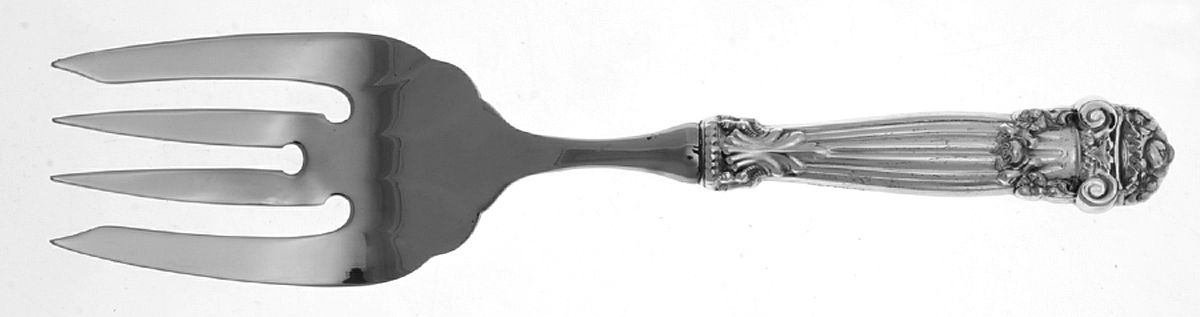Georgian (Sterling, Newer) Stainless-Tine Utility Serving Fork by Towle Silver-1