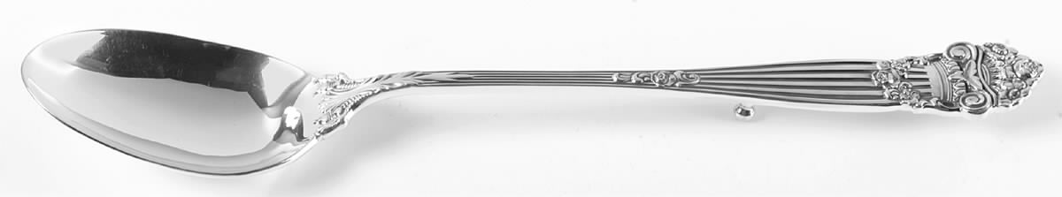 Georgian (Sterling, Newer) Solid Platter Spoon with Button by Towle Silver-1