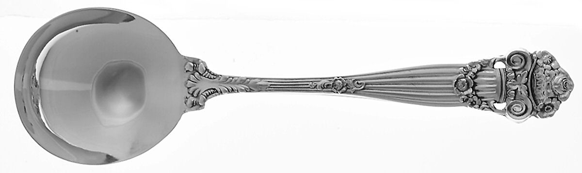 Georgian (Sterling, Newer) Round Bowl Soup Spoon (Cream Soup) by Towle Silver-1