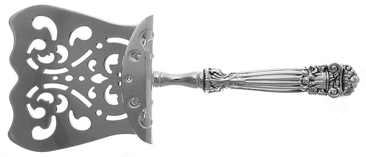 Georgian (Sterling, Newer) Hollow Asparagus Server with Silverplate Hood by Towle Silver-1