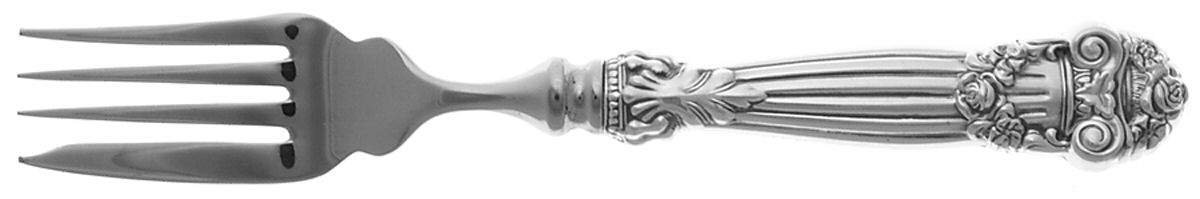 Georgian (Sterling, Newer) Individual Hollow Fish Fork, Stainless Tines by Towle Silver-1