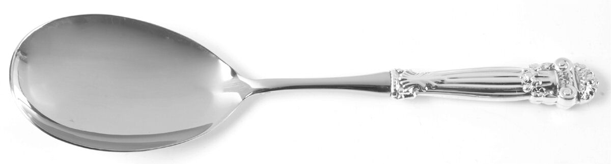 Georgian (Sterling, Newer) Salad Servng Spoon with Stainless Bowl by Towle Silver-1
