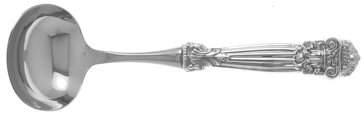 Georgian (Sterling, Newer) Hollow Handle Gravy Ladle with Stainless Bowl by Towle Silver-1