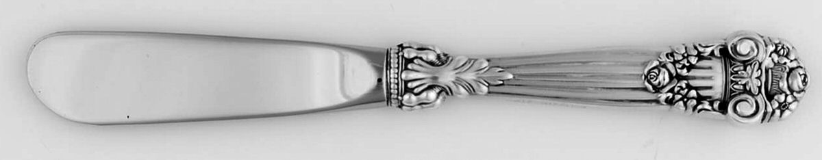 Georgian (Sterling, Newer) Modern Hollow Butter Spreader (Stainless) by Towle Silver-1