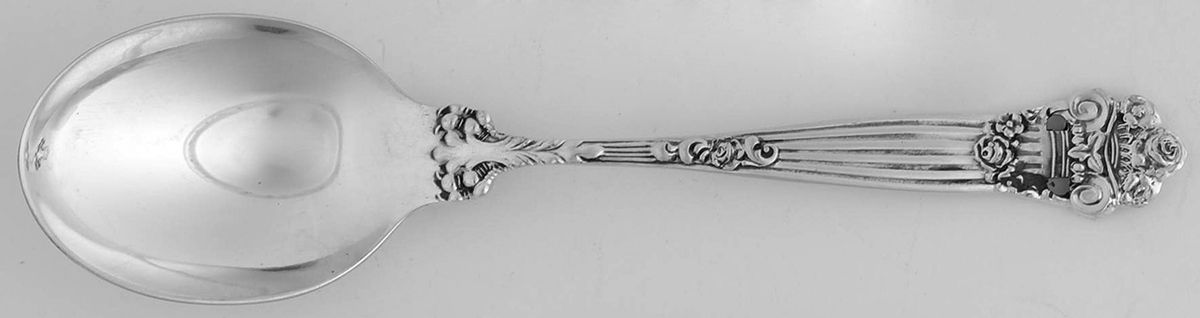 Georgian (Sterling, Newer) Straight Handle Baby Spoon by Towle Silver-1