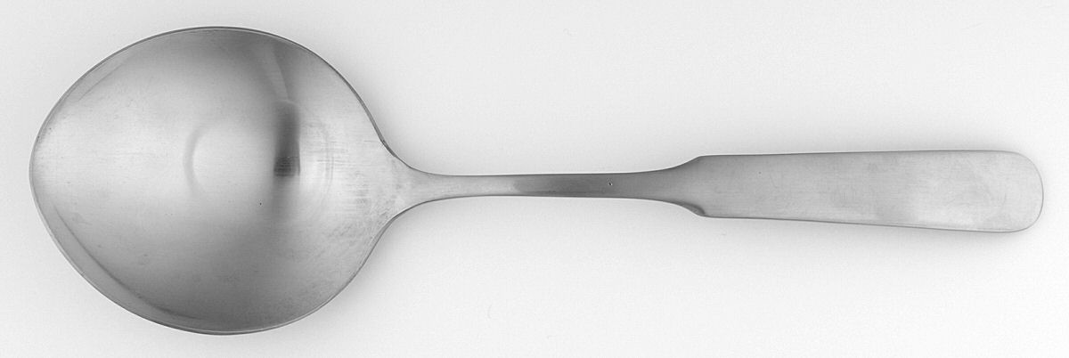 Heritage (Stainless) Solid Salad Serving Spoon by Towle Silver-1