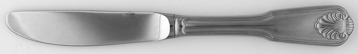 London Shell (Stainless) Modern Hollow Butter Spreader (Stainless) by Towle Silver-1