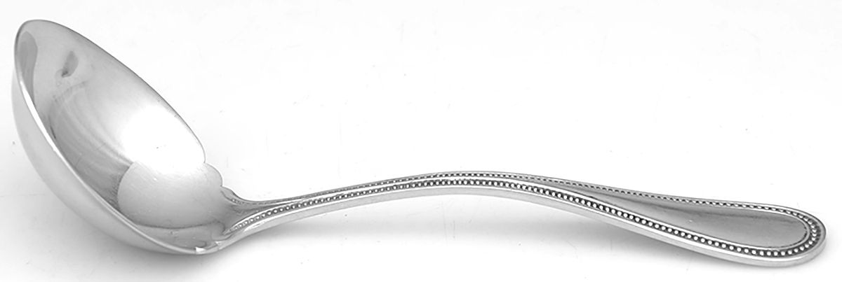 Beaded Antique (Stainless) Solid Gravy Ladle by Towle Silver-1