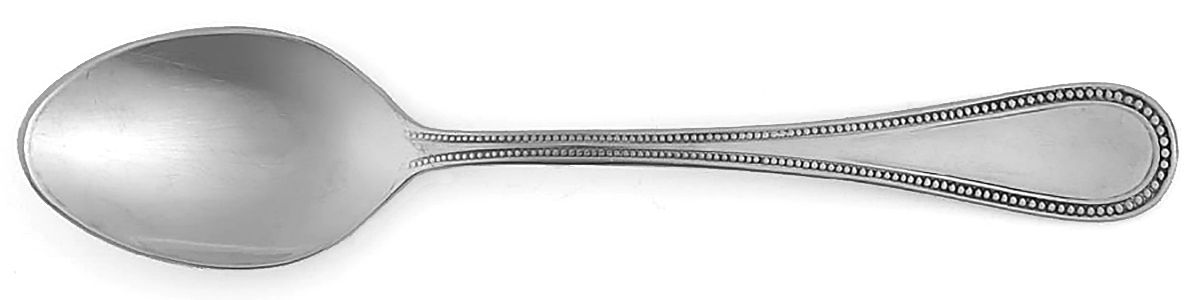 Beaded Antique (Stainless) Place/Oval Soup Spoon by Towle Silver-1