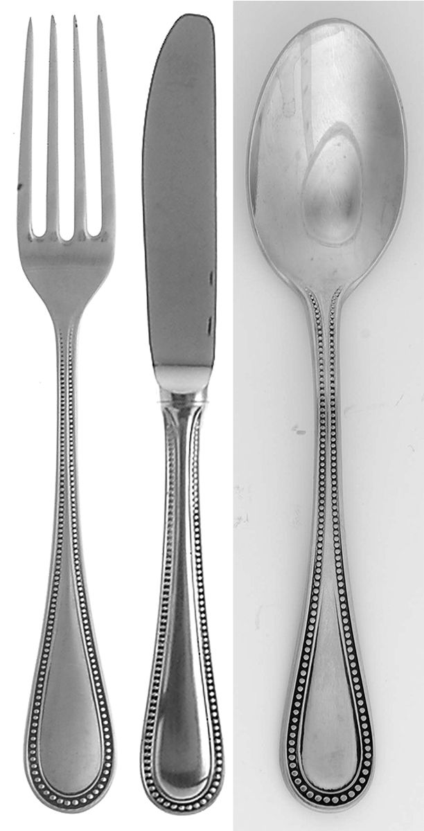 Beaded Antique (Stainless) 3 Pc Youth Set (YS, YF, BSYKSI) by Towle Silver-1