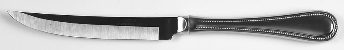 Beaded Antique (Stainless) Individual Steak Knife with Pinch Handle by Towle Silver-1