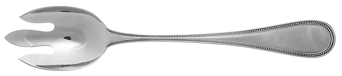 Beaded Antique (Stainless) Solid Buffet Serving Fork by Towle Silver-1