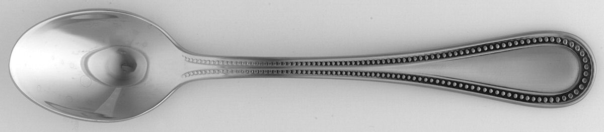 Beaded Antique (Stainless) Infant Feeding Spoon by Towle Silver-1