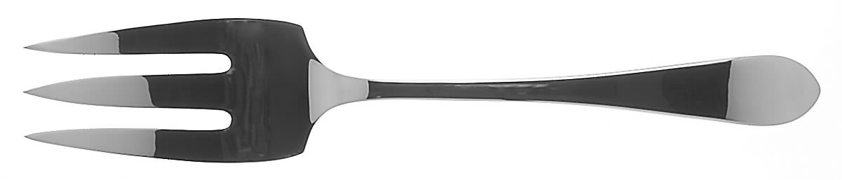 Boston Antique (Germany, Stainless) Large Solid Cold Meat Serving Fork by Towle Silver-1