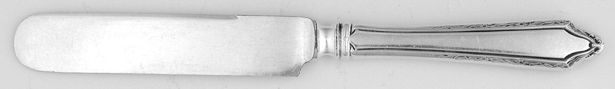 Virginia Carvel (Sterling, 1919, Monograms) Baby Knife with Silverplate Blade by Towle Silver-1