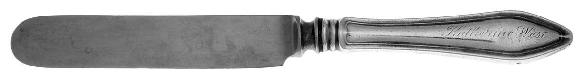 Mary Chilton (Sterling, 1912, No Monos) Baby Knife with Silverplate Blade by Towle Silver-1