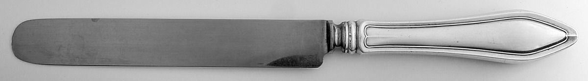 Mary Chilton (Sterling, 1912, No Monos) Blunt Hollow Knife with Bolster by Towle Silver-1