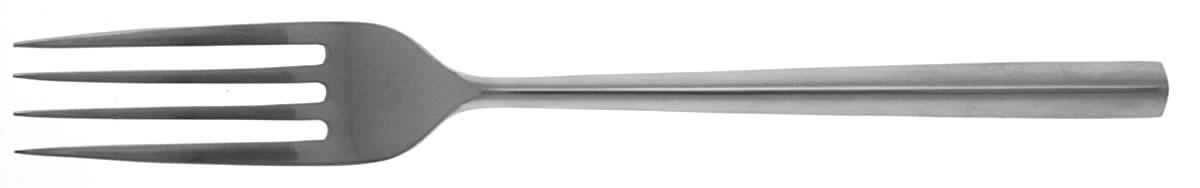 Satin Facets Large Solid Cold Meat Serving Fork by Towle Silver-1