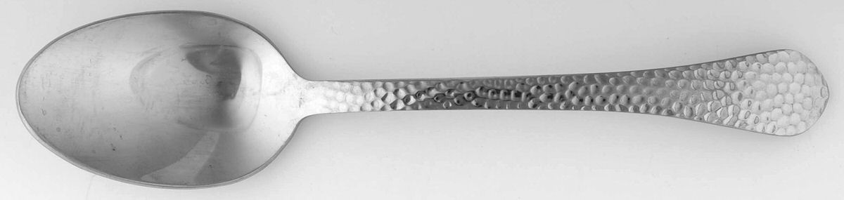 American Hammered (Stainless) Place/Oval Soup Spoon by Towle Silver-1