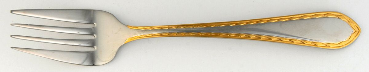 Diamond Antique-Glossy (Stainless) Individual Salad Fork by Towle Silver-1