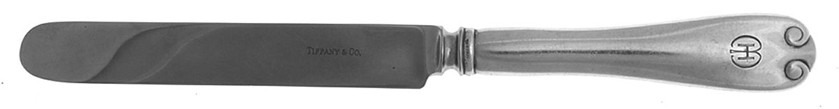Flemish (Sterling, 1911, No Monograms) Dessert Knife with Stainless Blade by Tiffany & CO SILVER-1