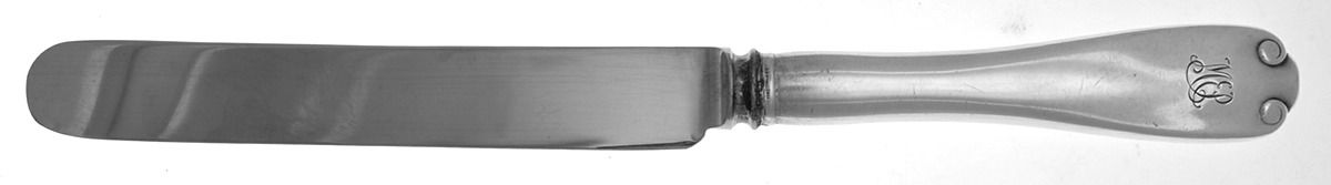 Flemish (Sterling, 1911, No Monograms) Blunt Hollow Handle Knife W/Bolster by Tiffany & CO SILVER-1