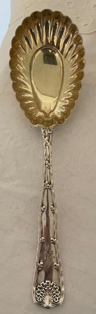Wave Edge (Sterling, 1884) Ice Cream Serving Spoon (Solid) by Tiffany & CO SILVER-1