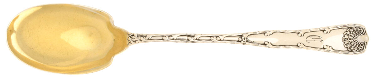 Wave Edge (Sterling, 1884) Seafood Serving Spoon Solid Piece by Tiffany & CO SILVER-1