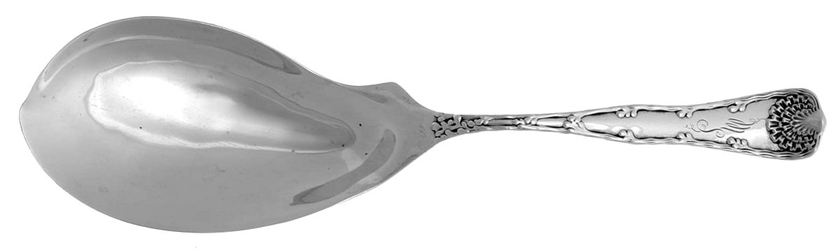 Wave Edge (Sterling, 1884, Monograms) Small Solid Ice Cream Server by Tiffany & CO SILVER-1